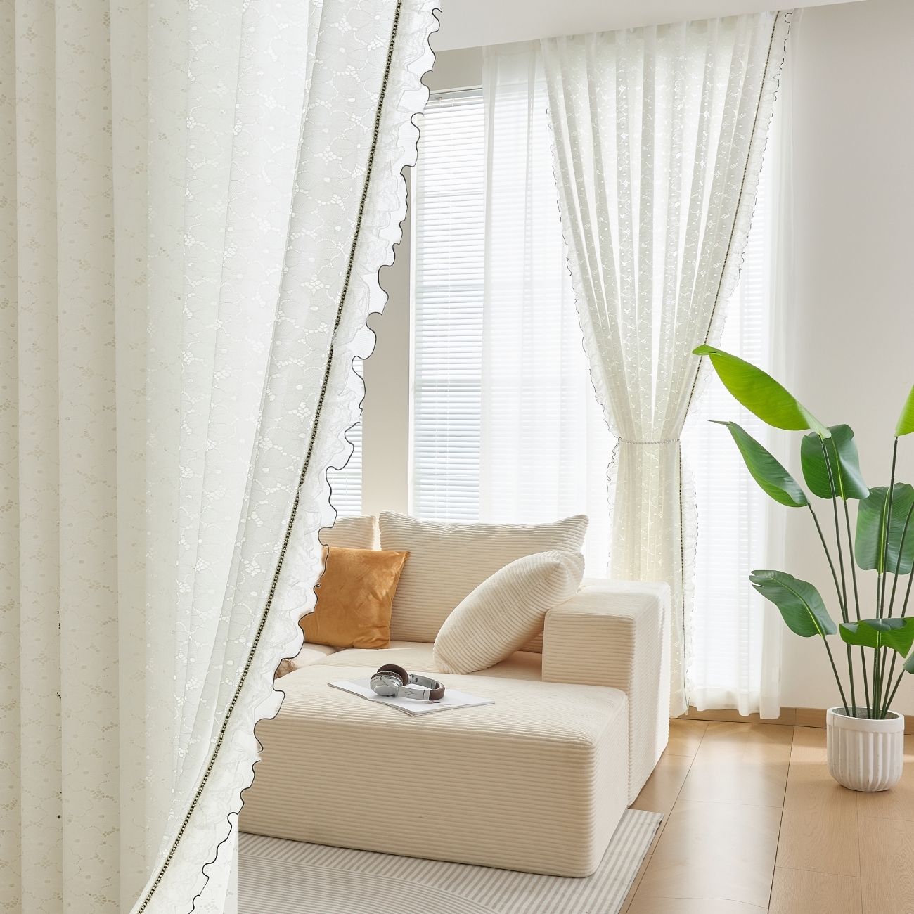 2 Panels Sheer Color Chiffon Tulle Light Window Textile Curtains Drapes for Bedroom Livingroom