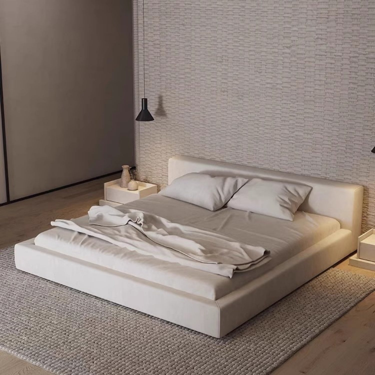 AAF Furniture Linen Bed Frame for Bedroom Dubai & UAE