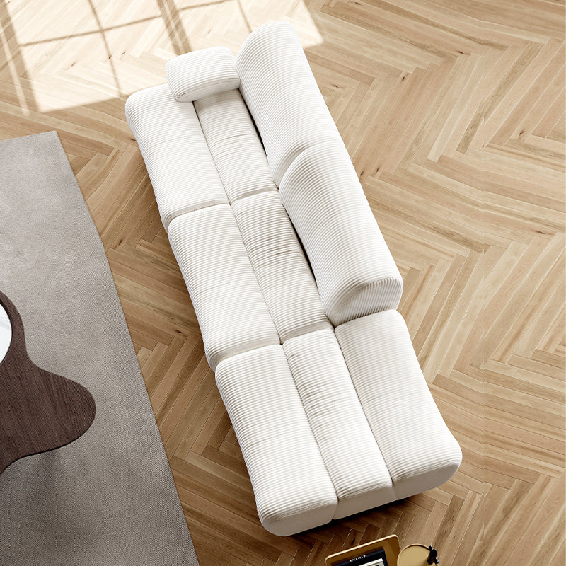 AAF FURNITURE Light Luxury Fabric Cloud Shaped Sofa set for Livingroom
