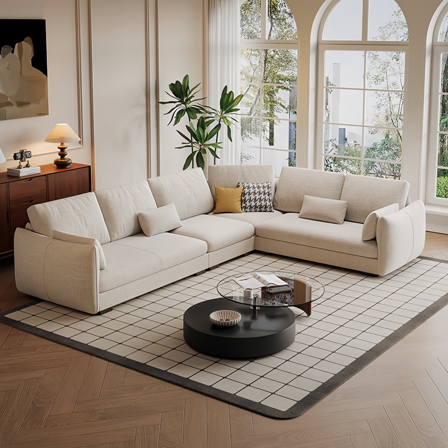 AAF Furniture Luxury Cloud Sofa Set for Living Room Dubai, Abu Dhabi UAE D4