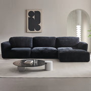 AAF Furniture Sofa: Fleece Fabric Overstuffed Multifunction Cloud shaped Sofa Chair set for Livingro