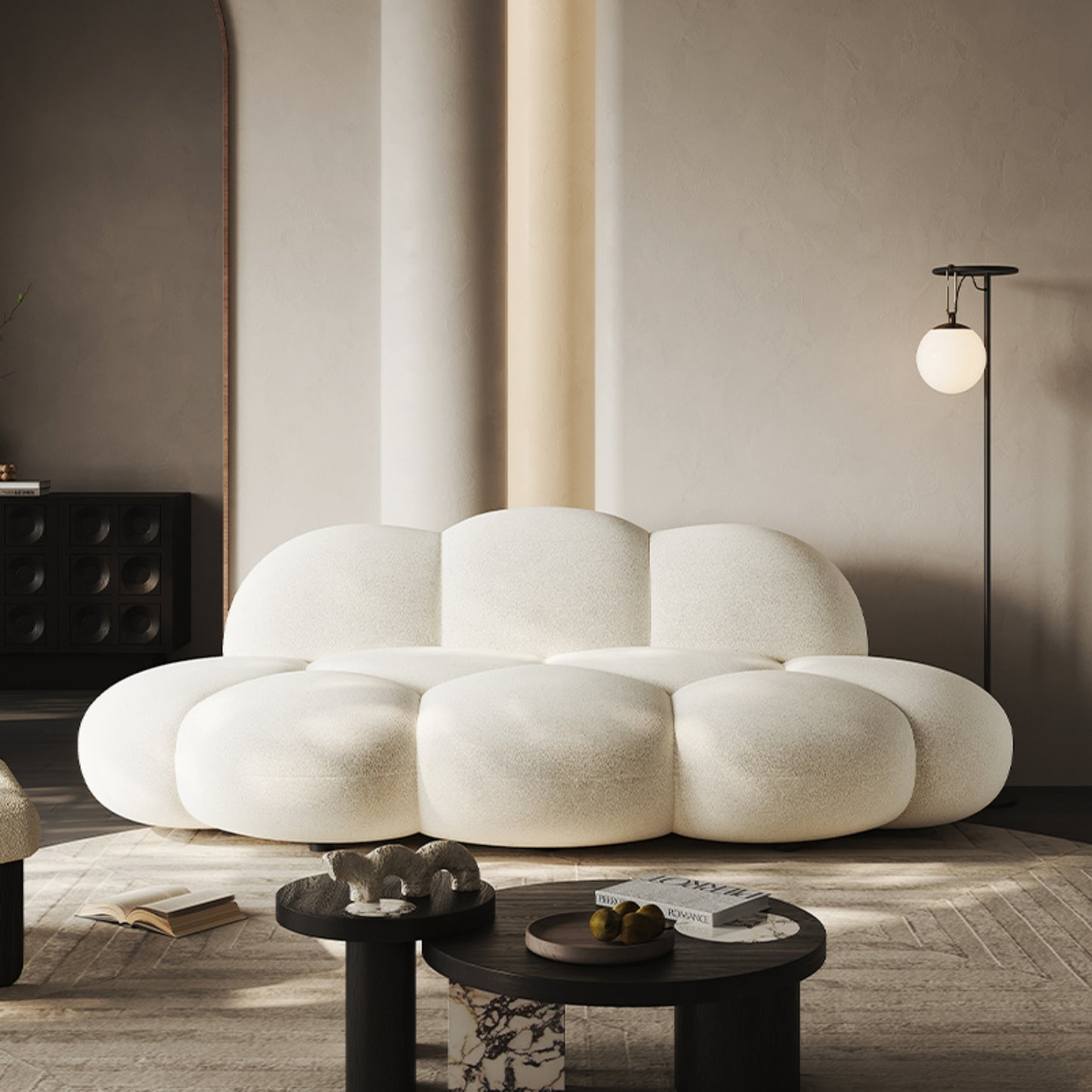 AAF Furniture Fleece Fabric Overstuffed Multifunction  Sofa  for Livingroom Office