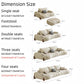 AAF Furniture Light Luxury Fabric Cloud Shaped Sofa set for Livingroom