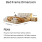 AAF Furniture Light Luxury Modern  Leather Wrap Bed Frame for Bedroom Without Mattress