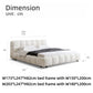 AAF Furniture Bedroom Furniture Bed Frame with Mattress Bedside table Dresser