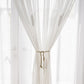 2 Panels Sheer Color Chiffon Tulle Light Window Textile Curtains Drapes for Bedroom Livingroom