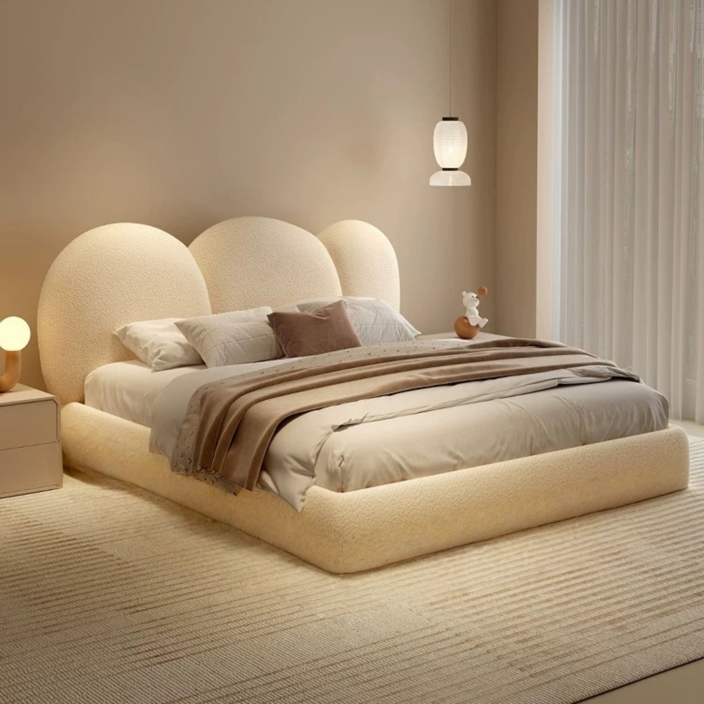 AAF Furniture Bed Frame Modern King Queen Size for bedroom Without Mattress