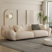 AAF Furniture Sofa: Light Luxury Fabric Cloud Shaped Sofa set for Livingroom in Dubai showroom