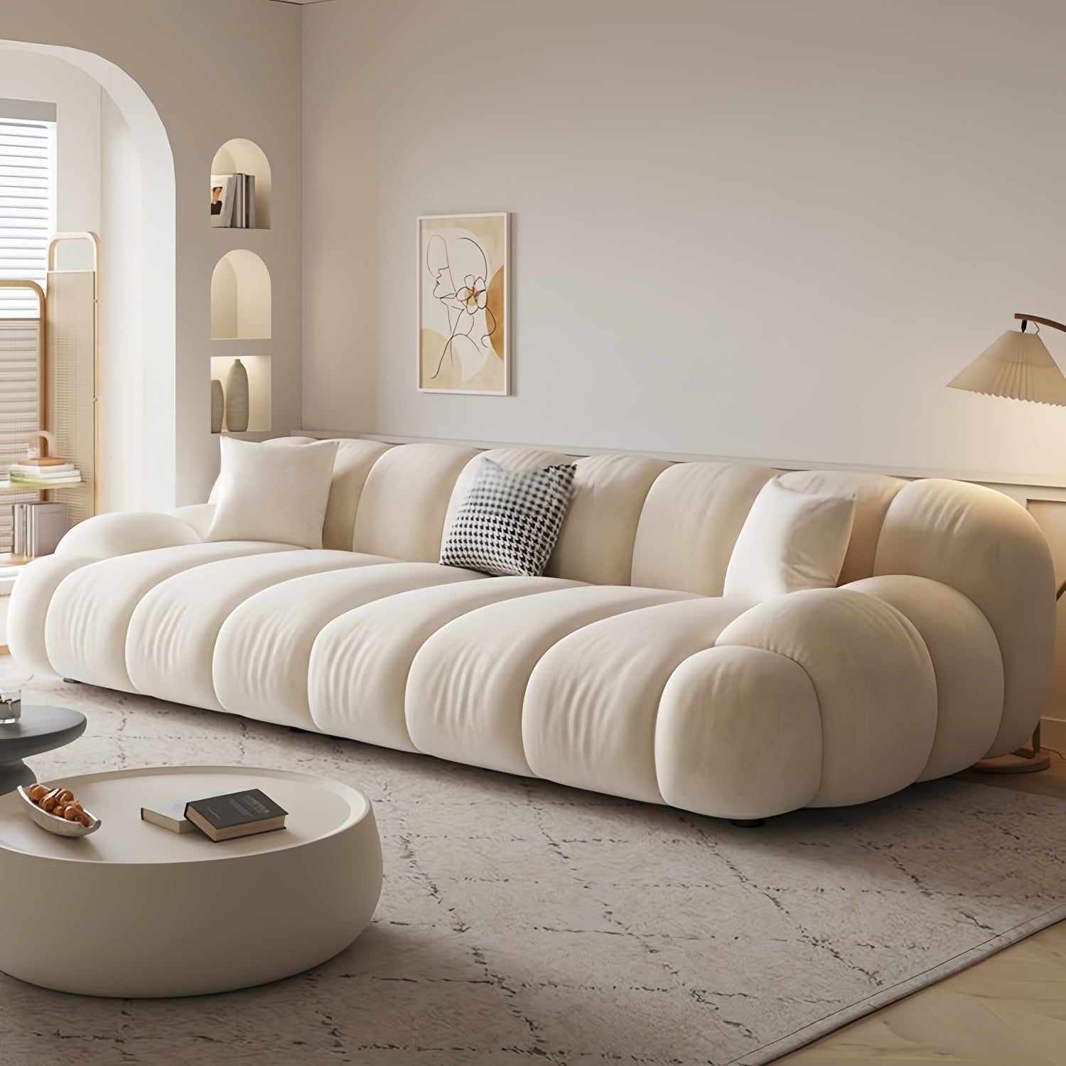 AAF Furniture Luxury Cloud Sofa Set for Living Room Dubai UAE D3