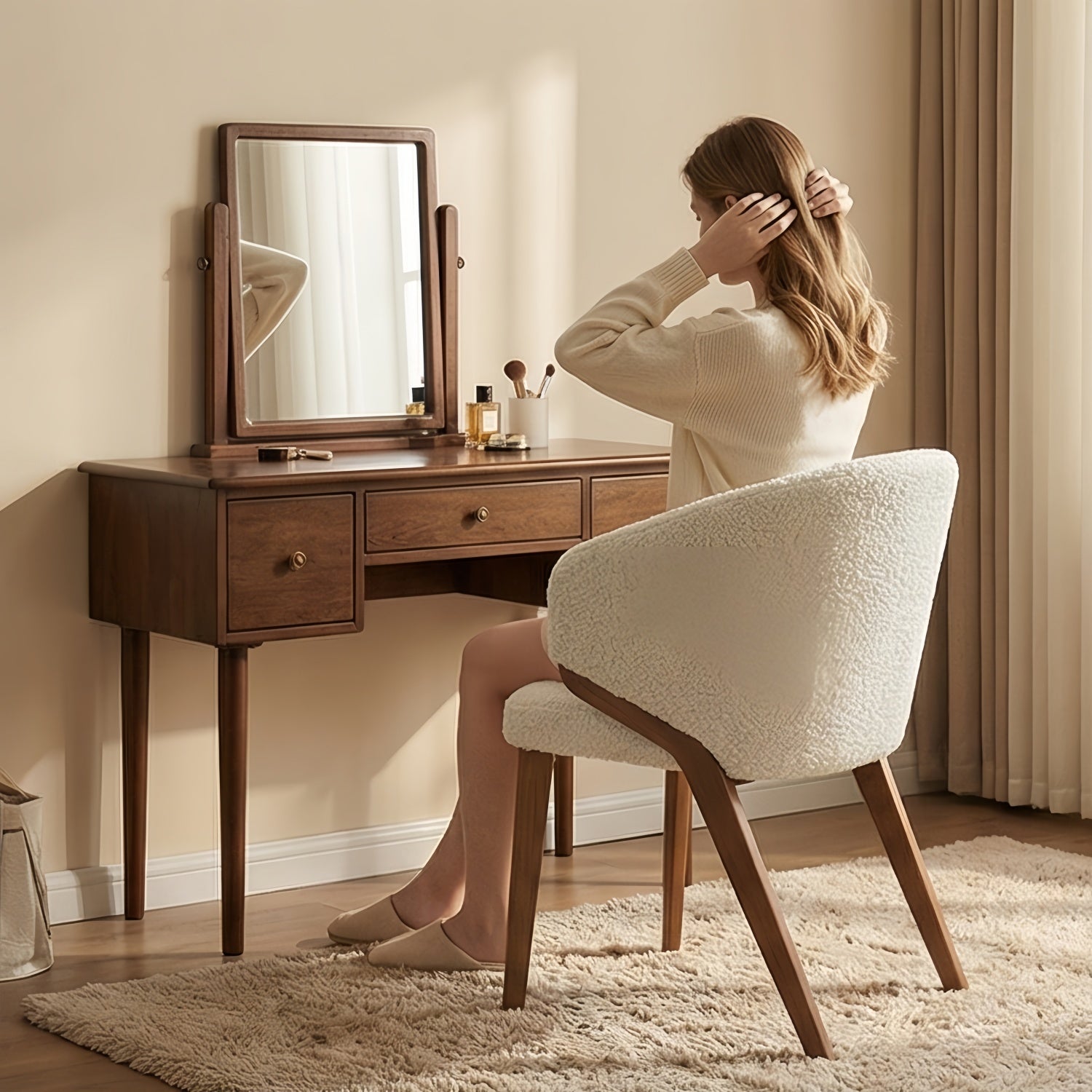 AAF Sherpa Chair Cream Healing Comfort UAE