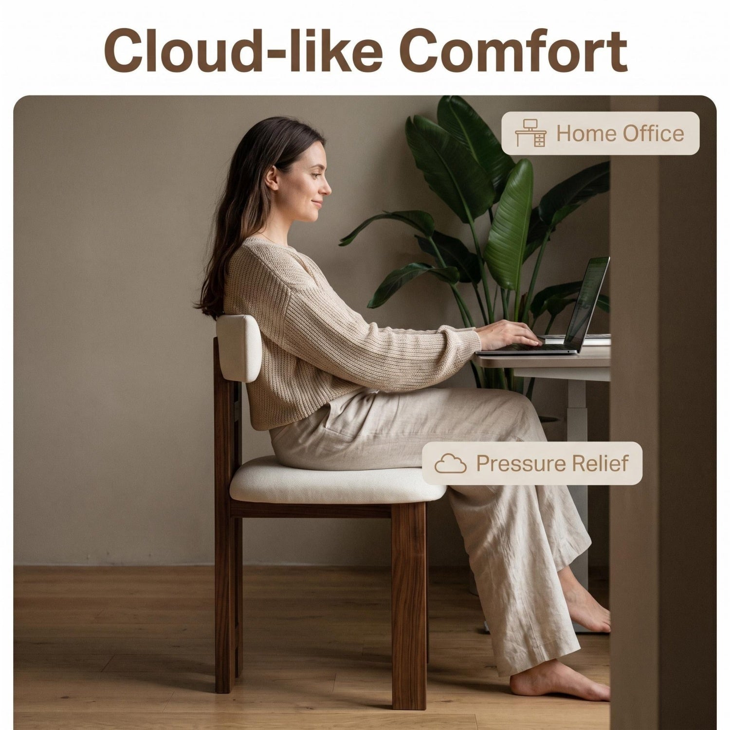 AAF Furniture Black White Pattern Dining Chair Cloud Design - Modern Multi-Use UAE