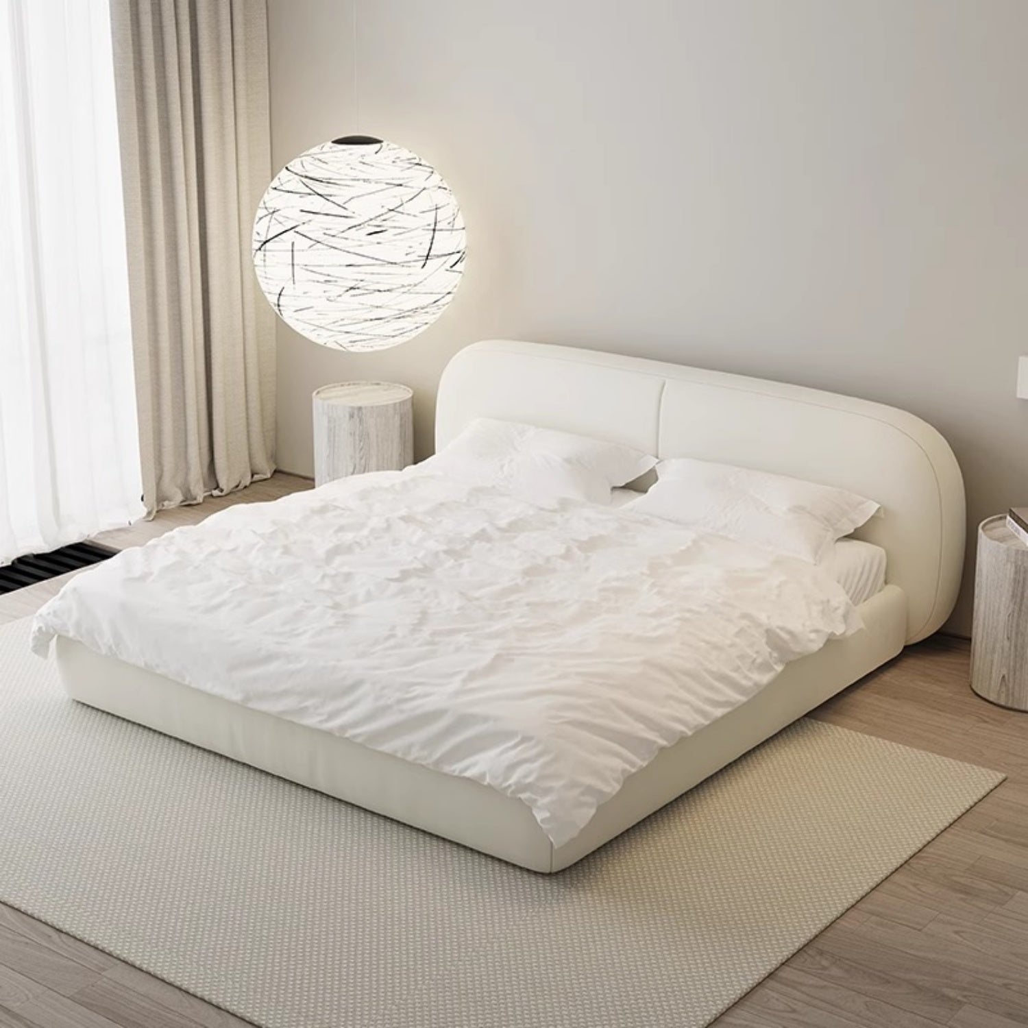 AAF Furniture Linen Bed Frame for Bedroom Dubai, Abu Dhabi UAE