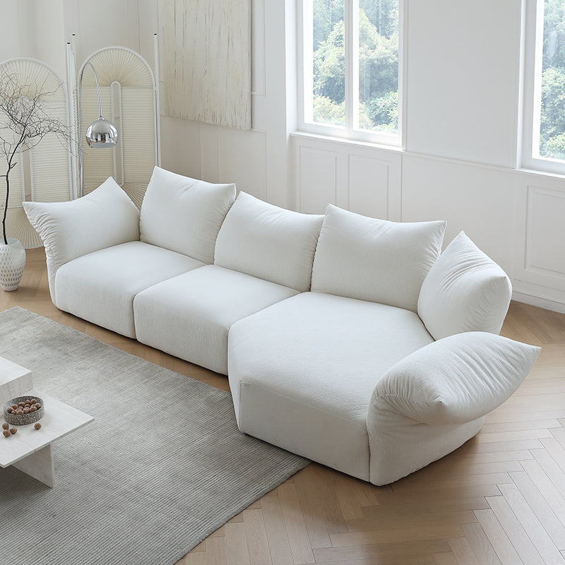 AAF Furniture Fleece Fabric Overstuffed Multifunction Flower Shape Sofa  for Livingroom Office