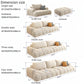AAF Furniture Light Luxury Fabric Cloud Shaped Sofa set for Livingroom