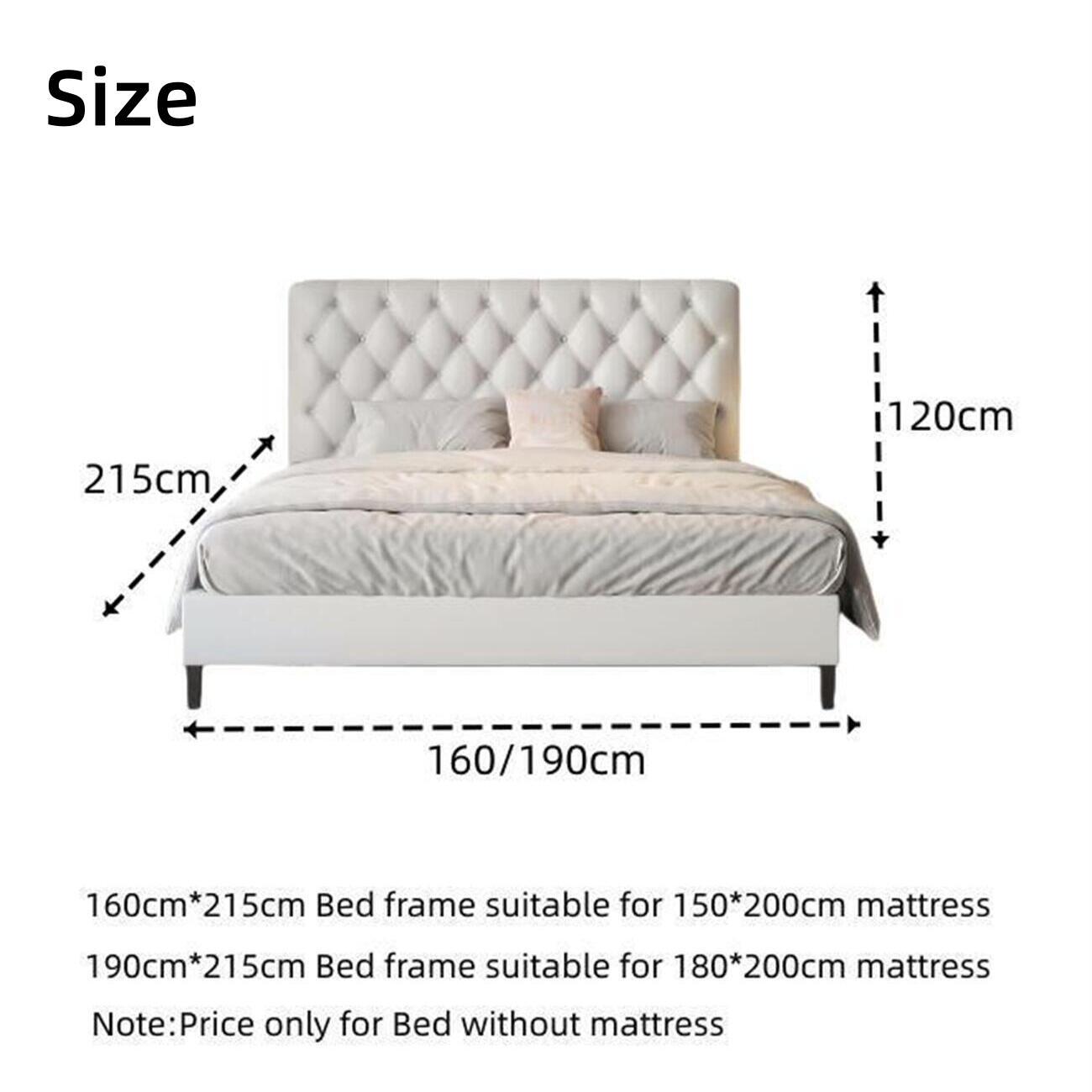 AAF Furniture Bed Frame Modern King Queen Size for bedroom Without Mattress