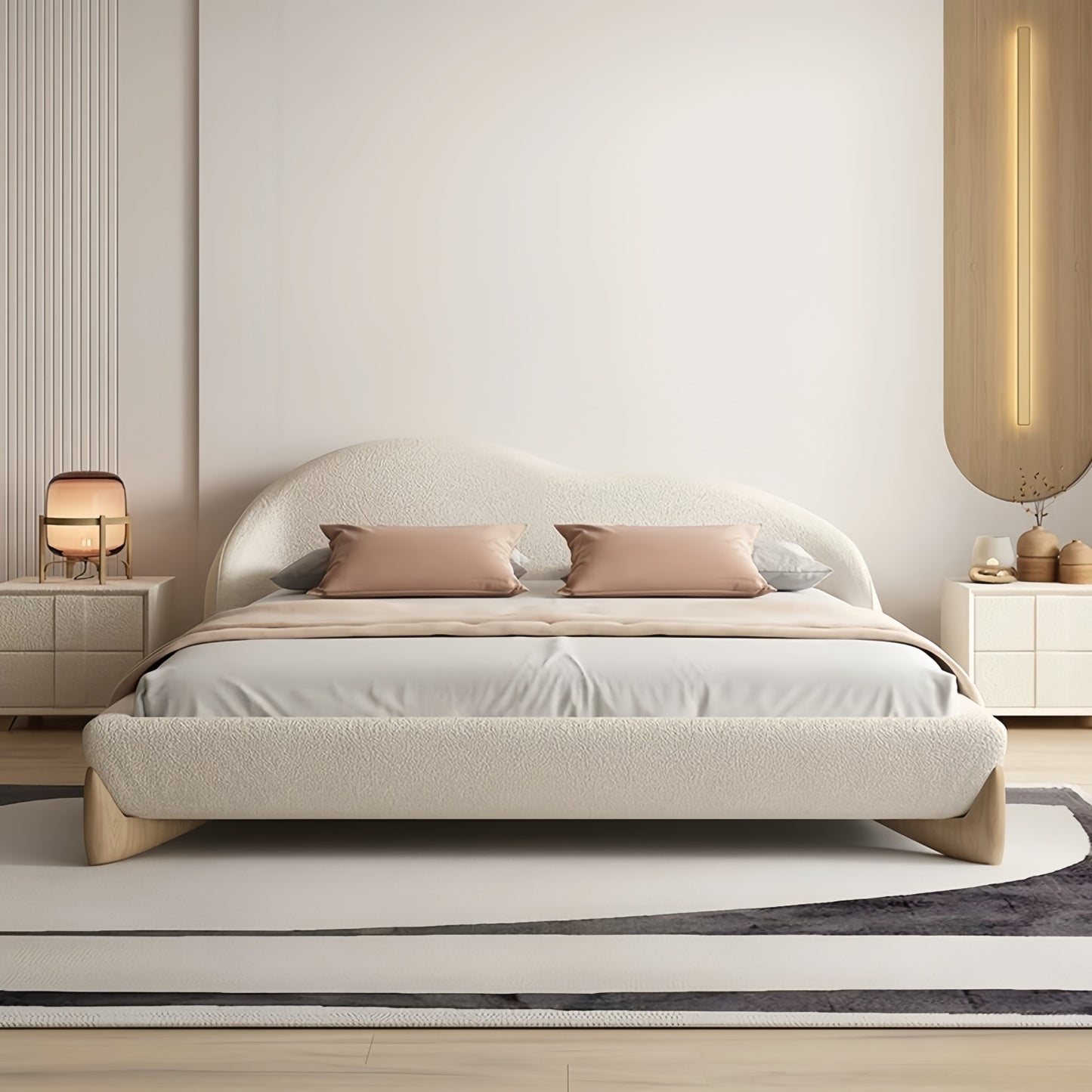 AAF Furniture Bed Frame Modern King Queen Size for bedroom Without Mattress