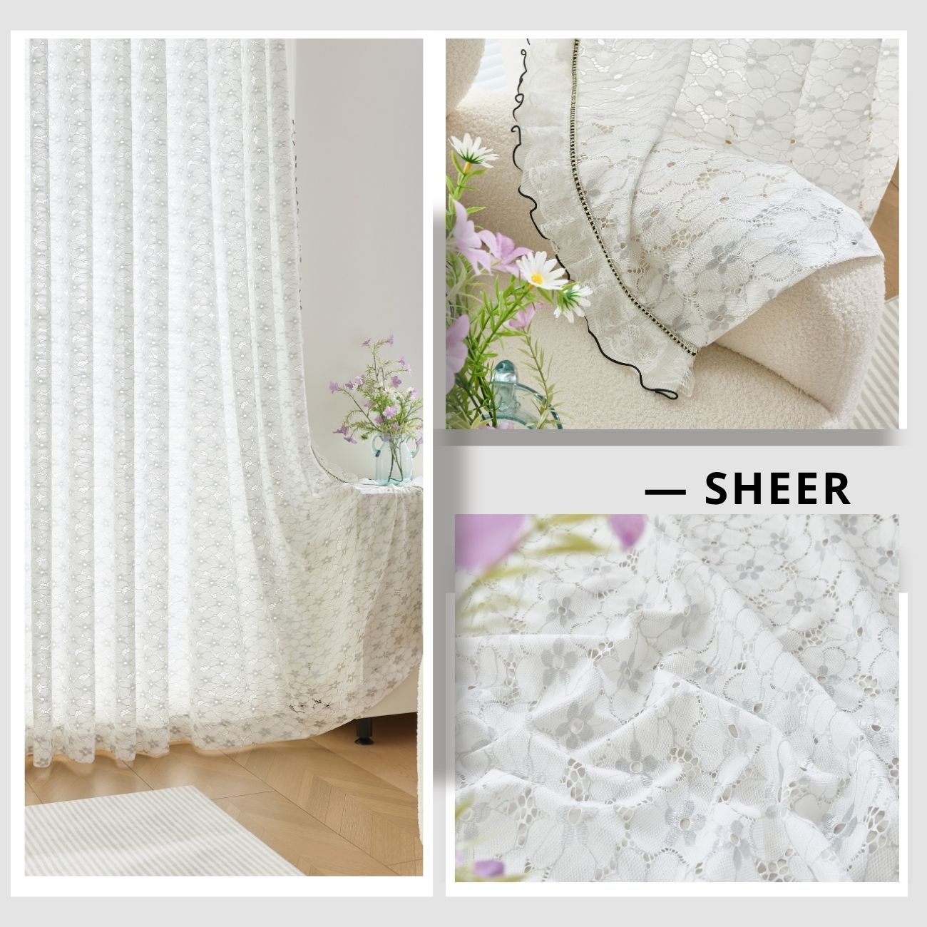 2 Panels Sheer Color Chiffon Tulle Light Window Textile Curtains Drapes for Bedroom Livingroom