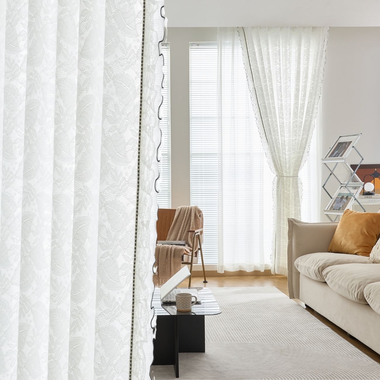 2 Panels Sheer Color Chiffon Tulle Light Window Textile Curtains Drapes for Bedroom Livingroom