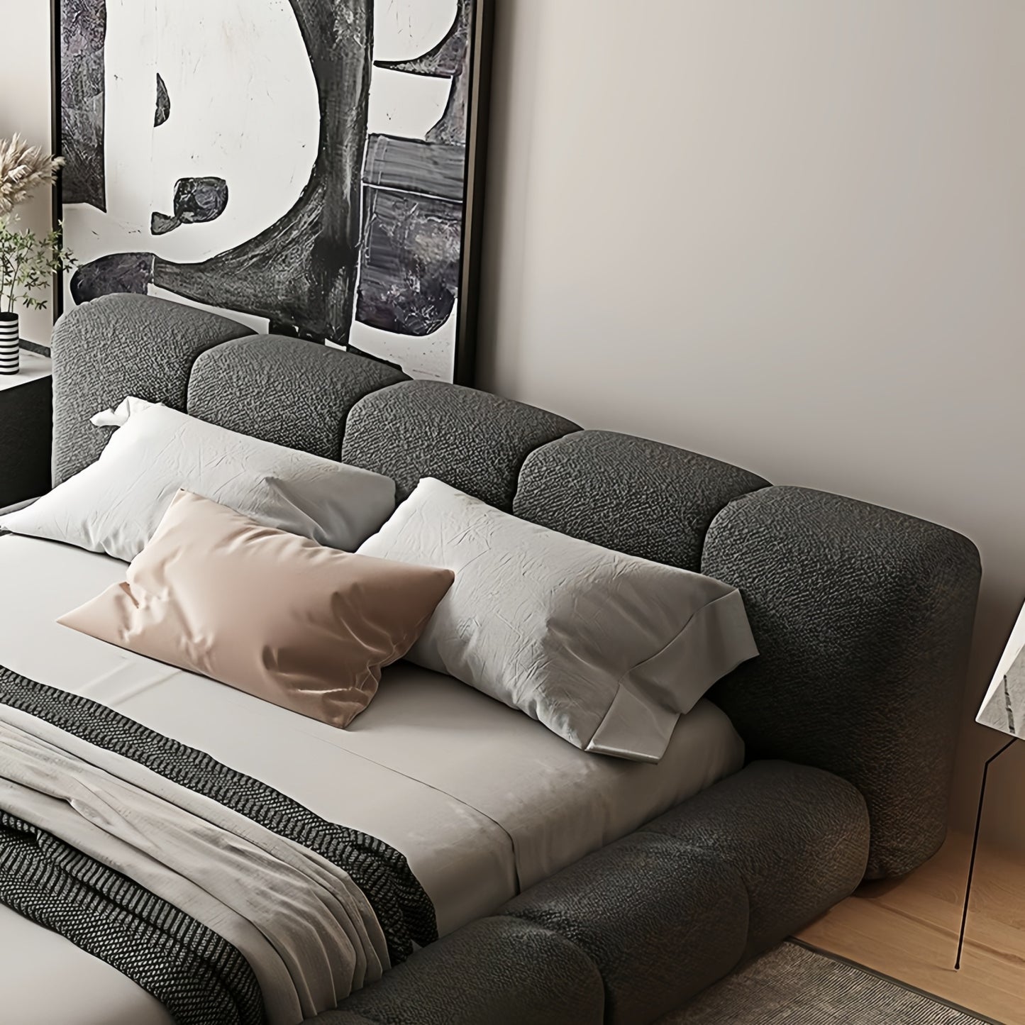 AAF Furniture Bed Frame Modern King Queen Size for bedroom Without Mattress