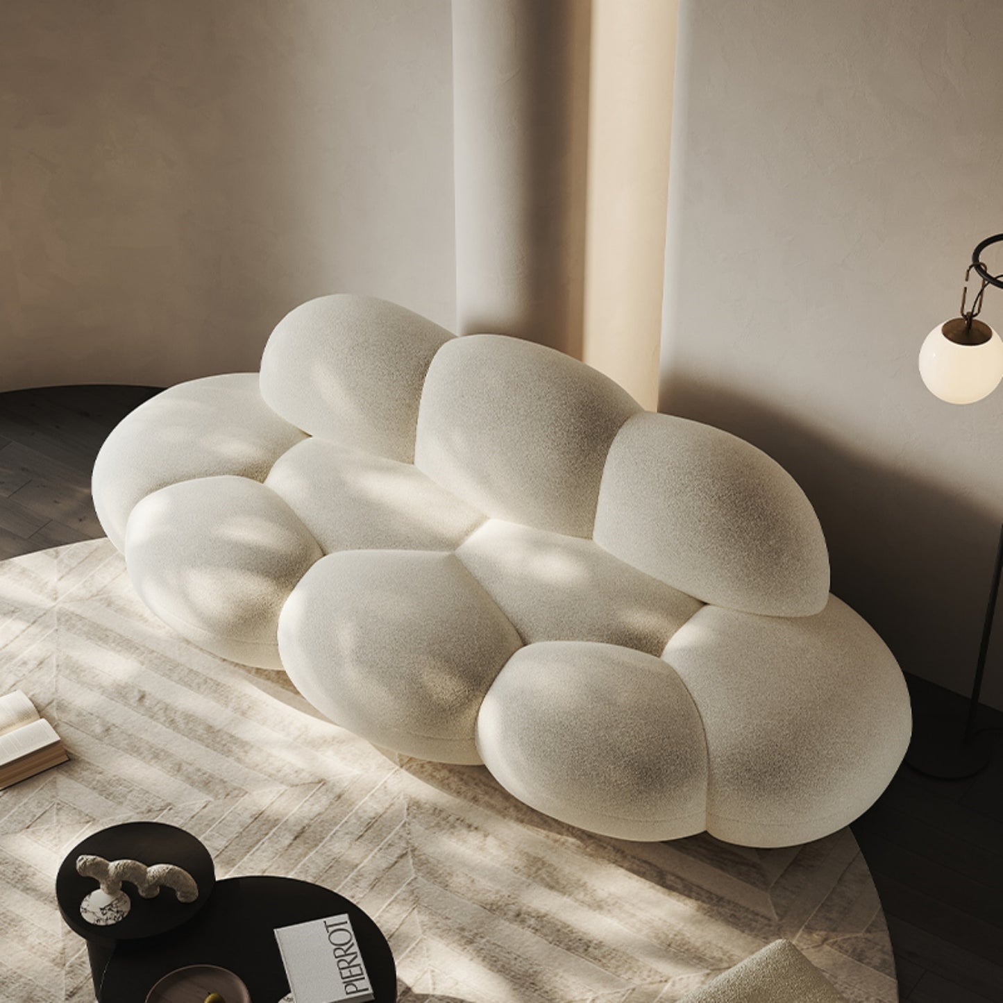 AAF Furniture Fleece Fabric Overstuffed Multifunction  Sofa  for Livingroom Office