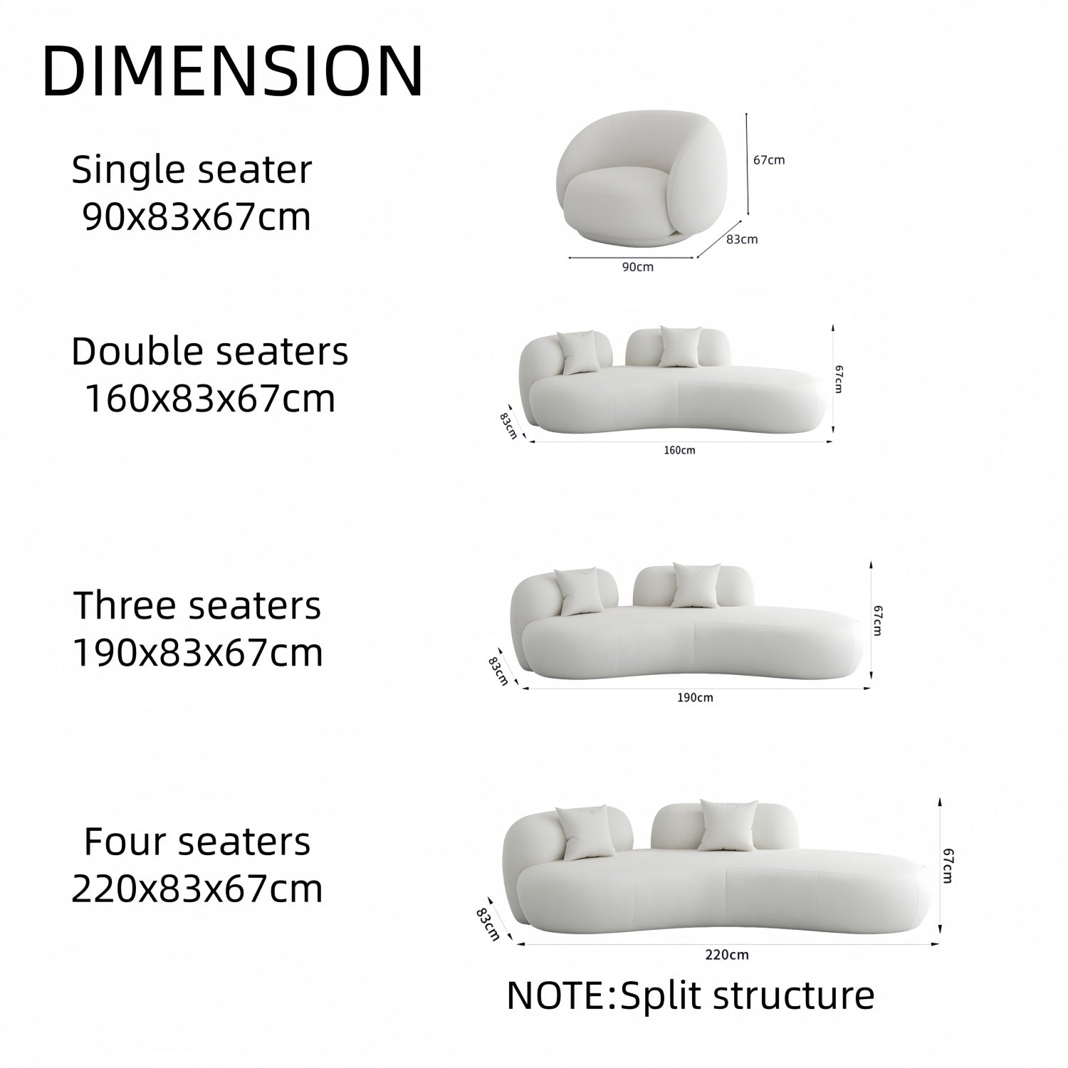 AAF Furniture Luxury Cloud Sofa Set for Living Room Dubai UAE D3