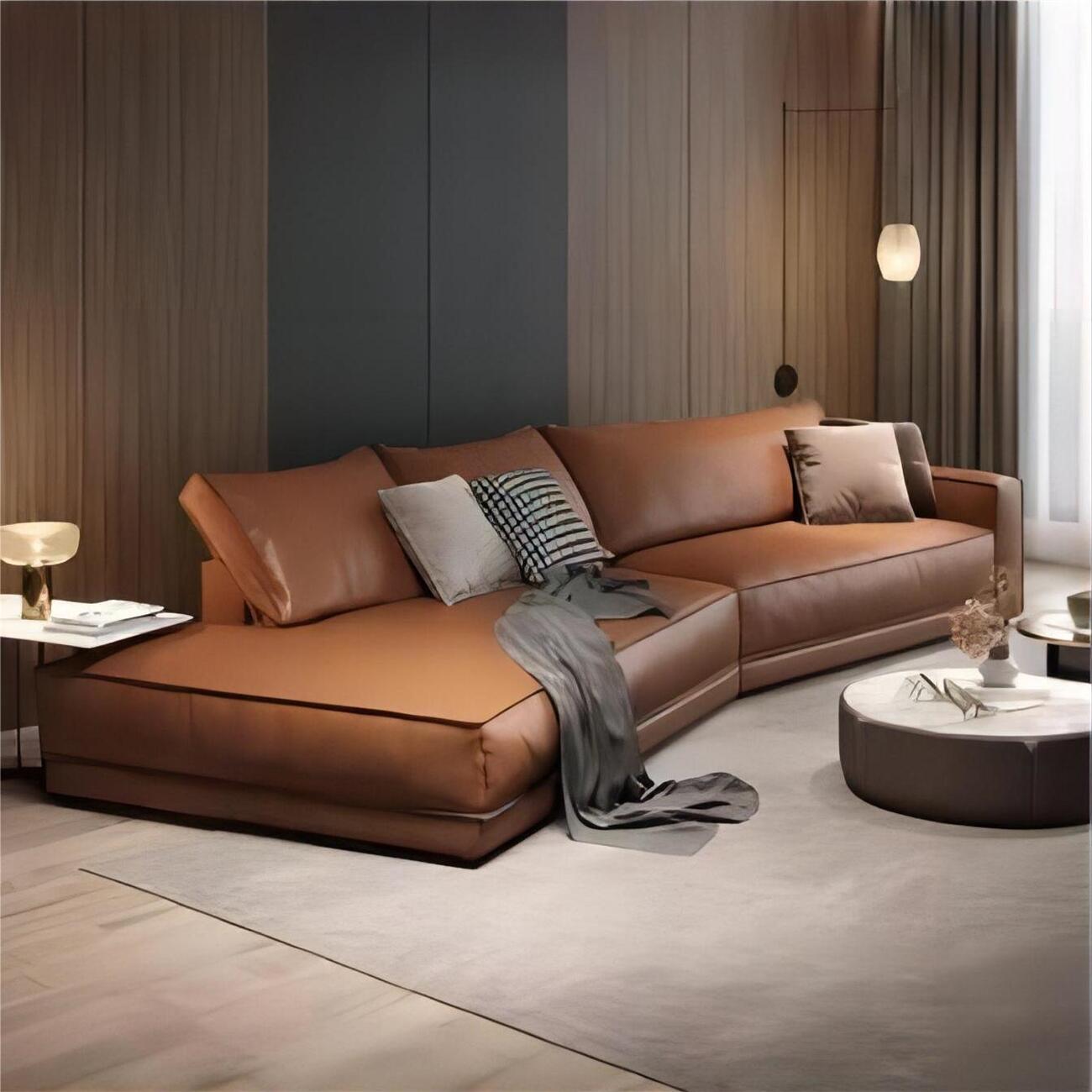 AAF Furniture Modern PU Leather Sofa Set for Living Room,Office