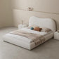 AAF Furniture Light Luxury Fleece Fabric Wrap Bed Frame for Bedroom Without Mattress