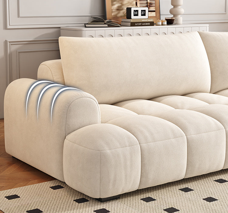 AAF Furniture Light Luxury Fabric Cloud Shaped Sofa set for Livingroom