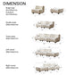 AAF FURNITURE Light Luxury Fabric Cloud Shaped Sofa set for Livingroom