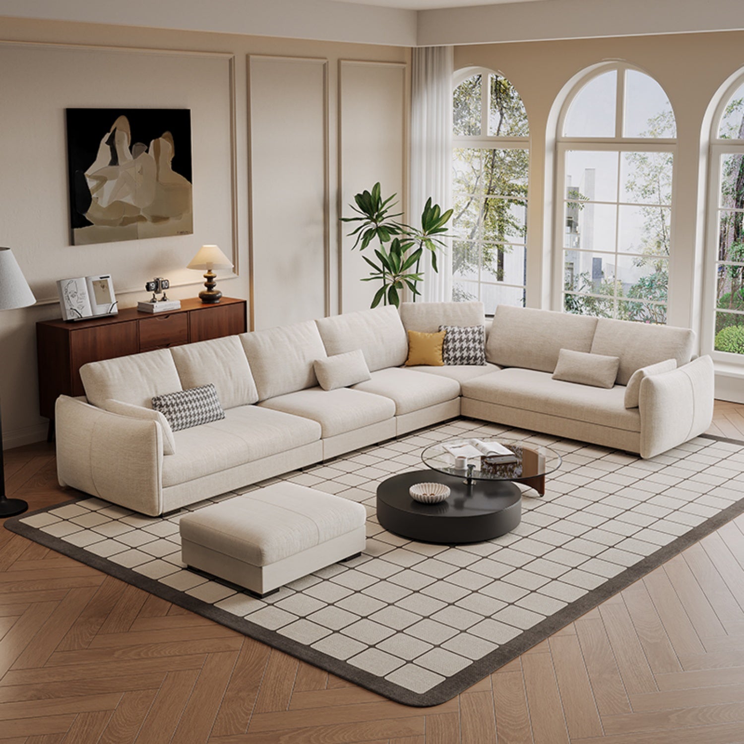 AAF Furniture Luxury Cloud Sofa Set for Living Room Dubai, Abu Dhabi UAE D4