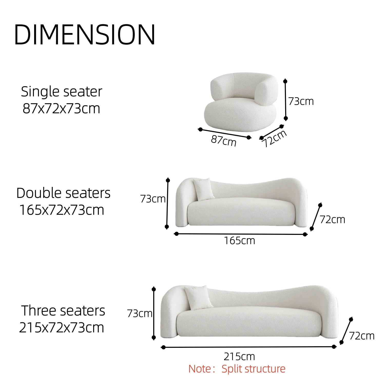 AAF Furniture Luxury Cloud Sofa Set for Living Room Dubai UAE D3