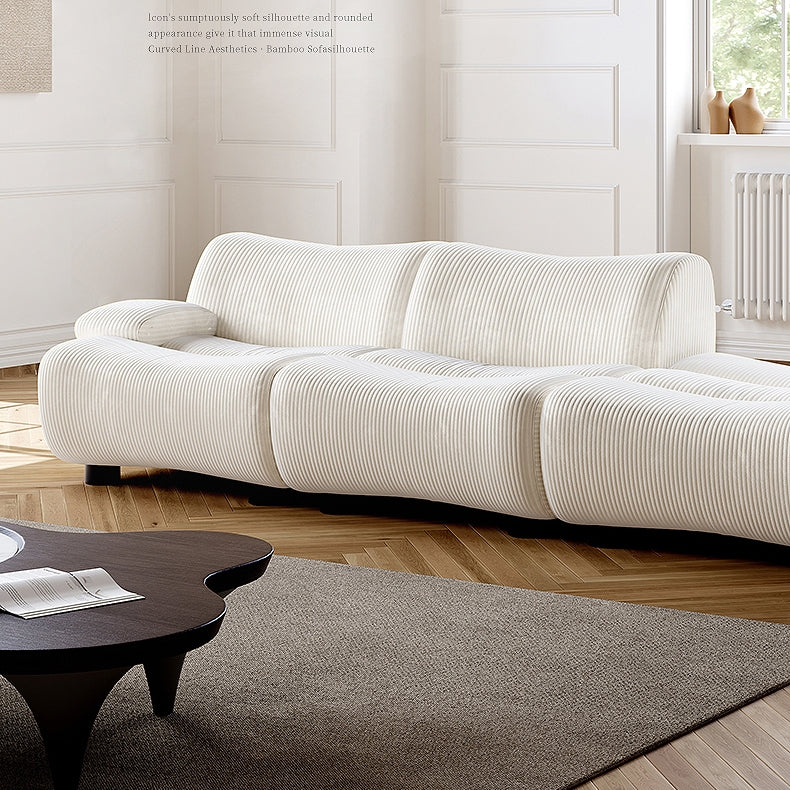 AAF FURNITURE Light Luxury Fabric Cloud Shaped Sofa set for Livingroom