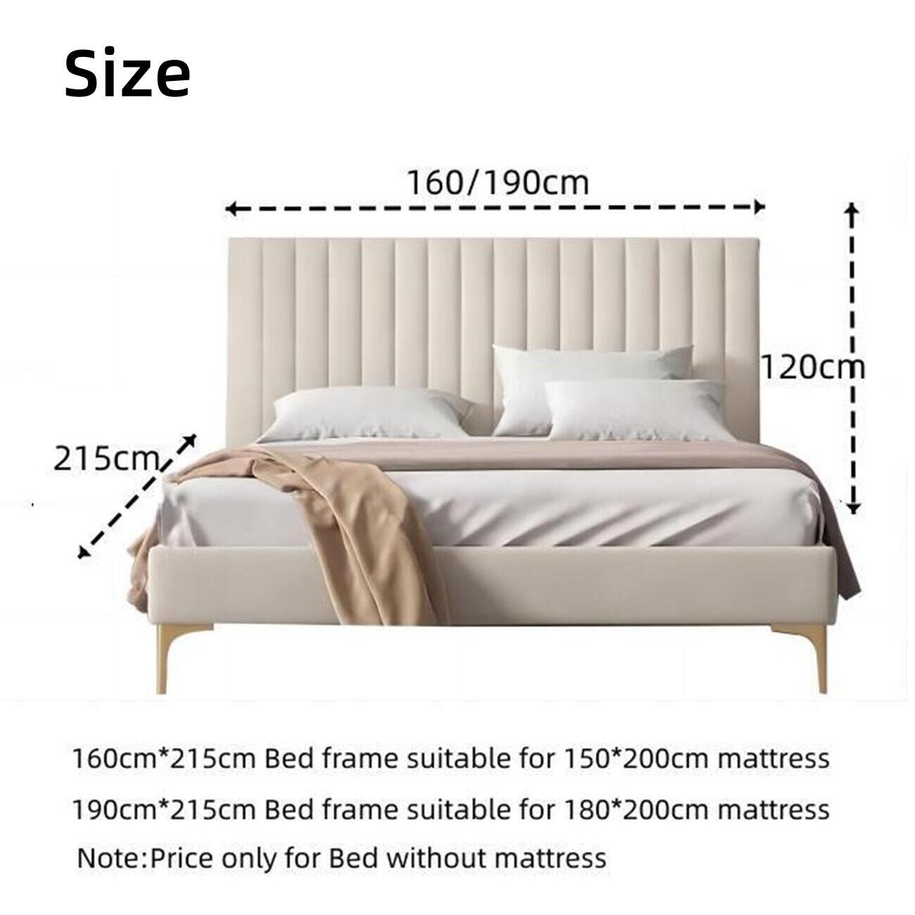 AAF Furniture Bed Frame Modern King Queen Size for bedroom Without Mattress