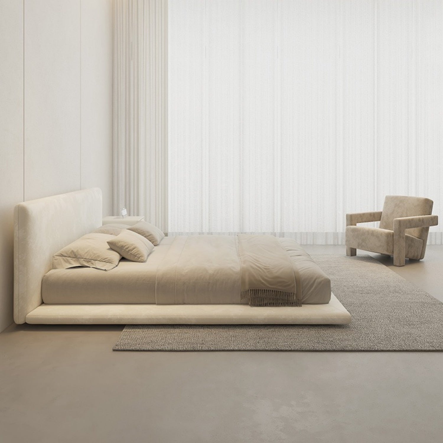 AAF Furniture Linen Bed Frame for Bedroom UAE Online