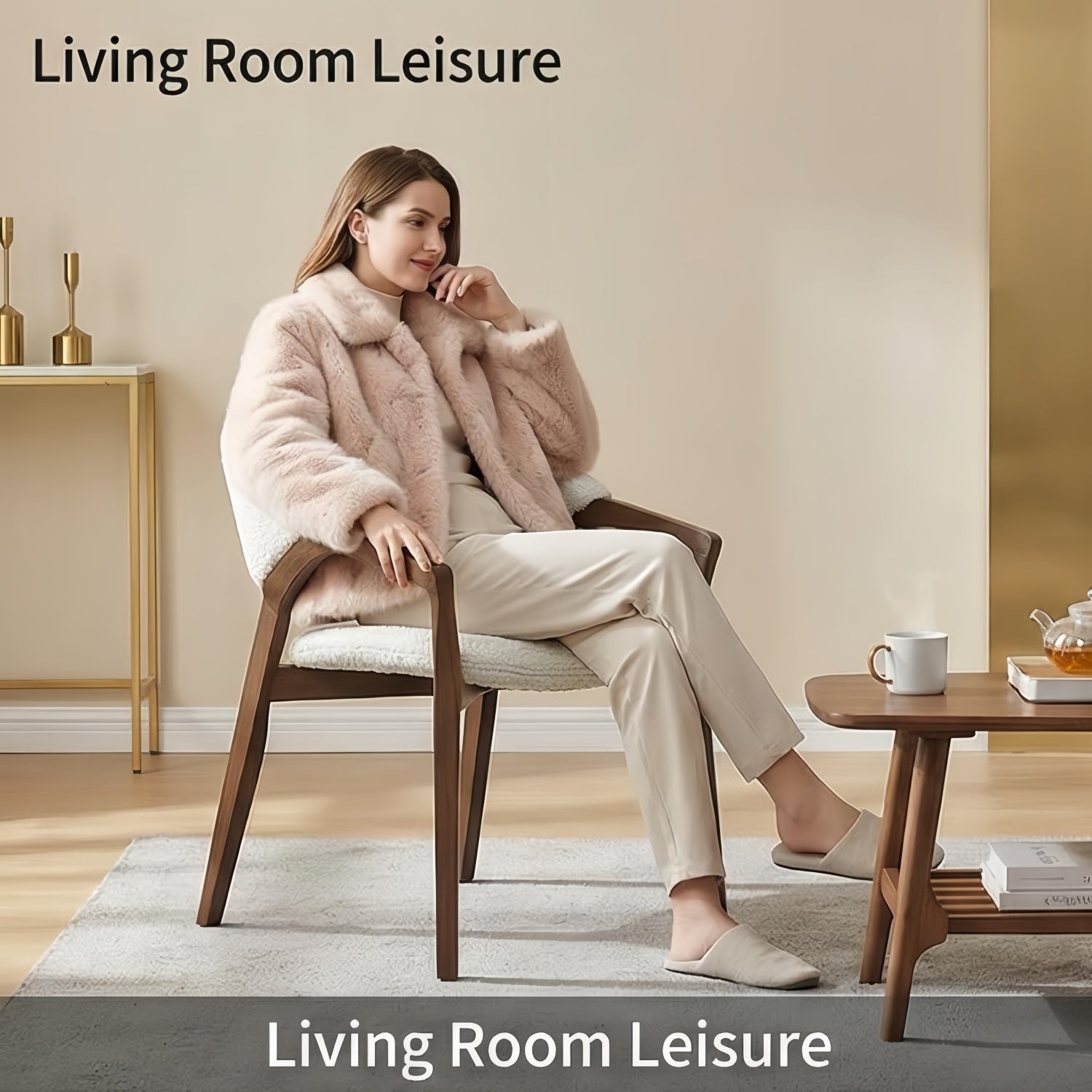 AAF Arc Sherpa Chair White Artistic UAE