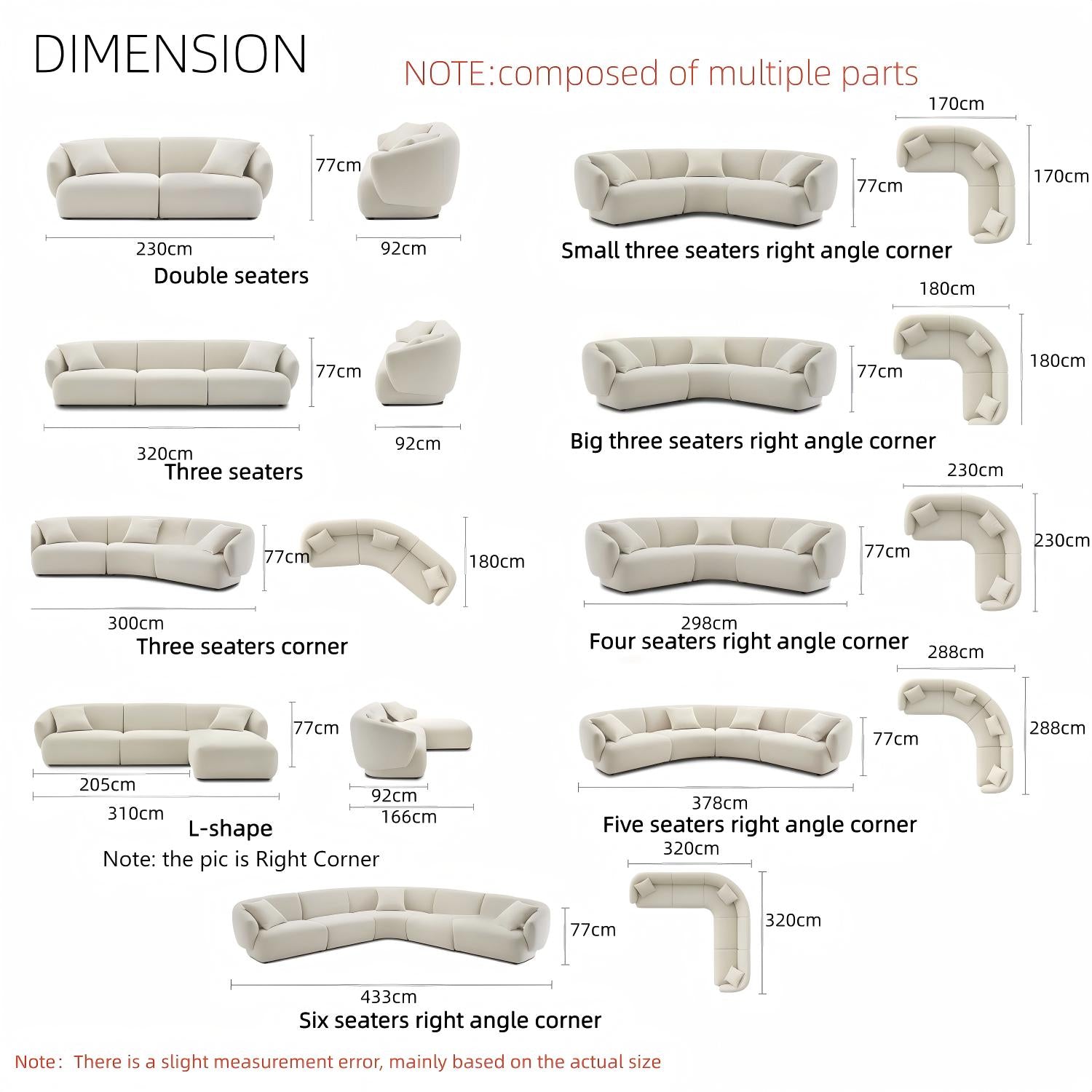 AAF Furniture Luxury Cloud Sofa Set for Living Room Dubai & UAE D3