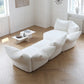 AAF Furniture Fleece Fabric Overstuffed Multifunction Flower Shape Sofa  for Livingroom Office