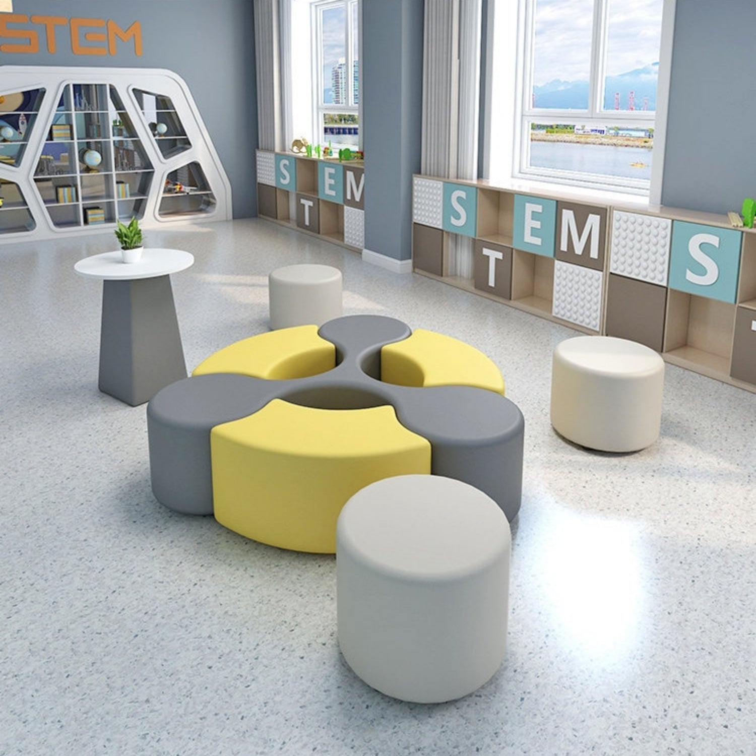 AAF Modular Kids Seating System Classroom Playroom UAE