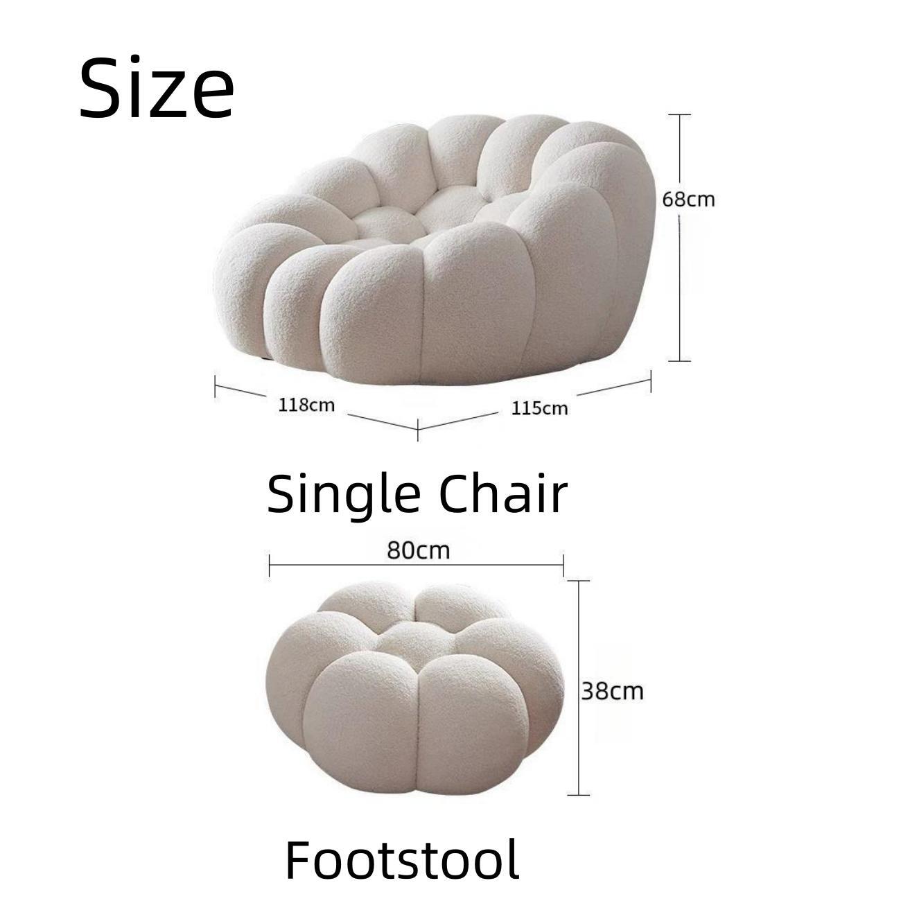 AAF Furniture Fleece Fabric Overstuffed Multifunction Sofa Chair set for Livingroom Office