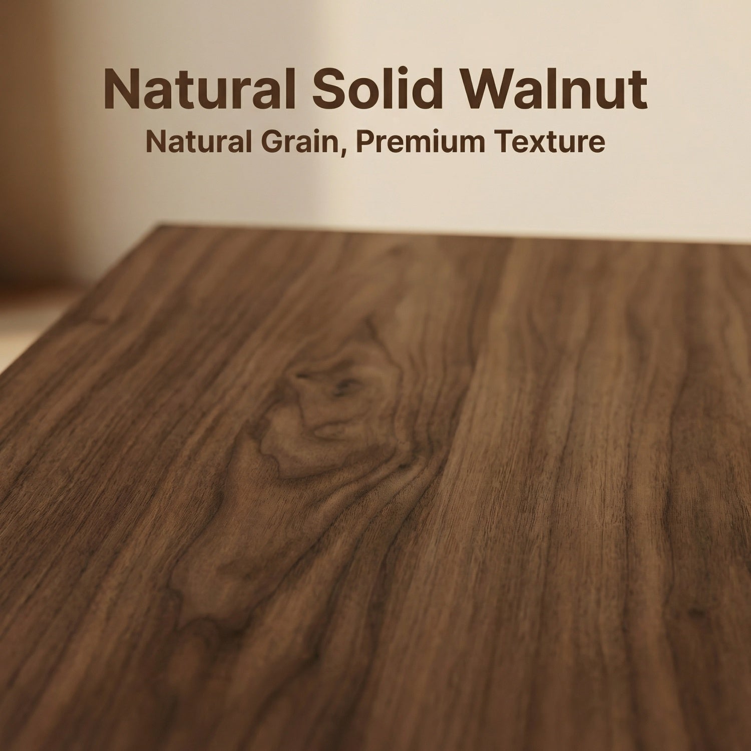 AAF Furniture Square Coffee Table Set Walnut Floating Storage 2-Piece UAE