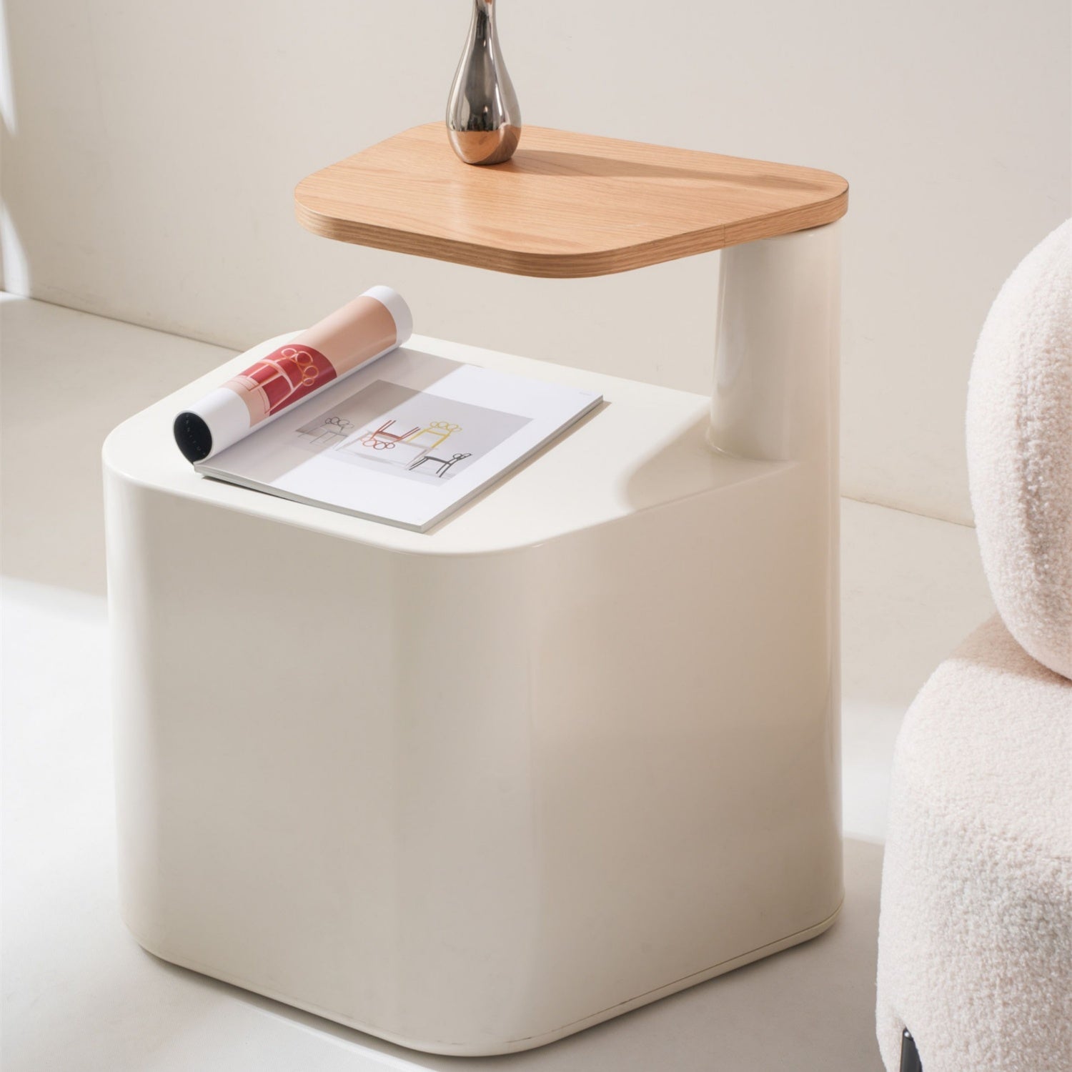 AAF FURNITURE Contemporary Side Table for Modern Living Room