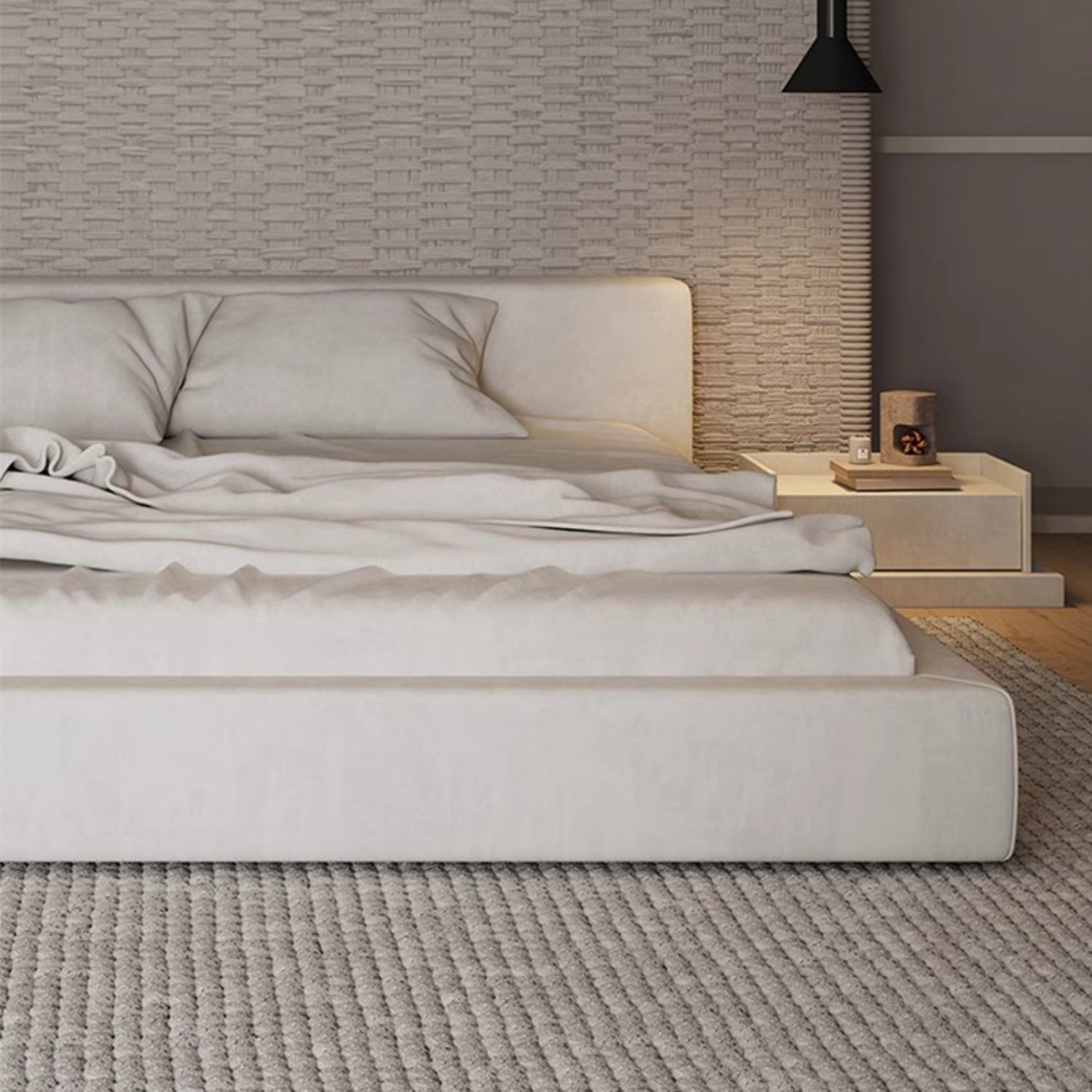 AAF Furniture Linen Bed Frame for Bedroom Dubai & UAE