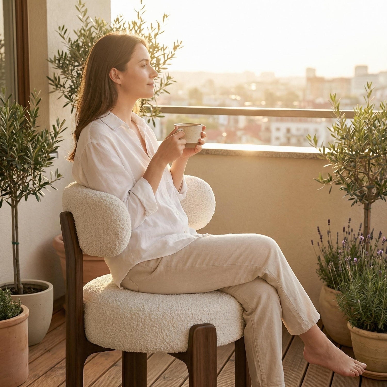 AAF Sherpa Chair Cream Versatile Living UAE