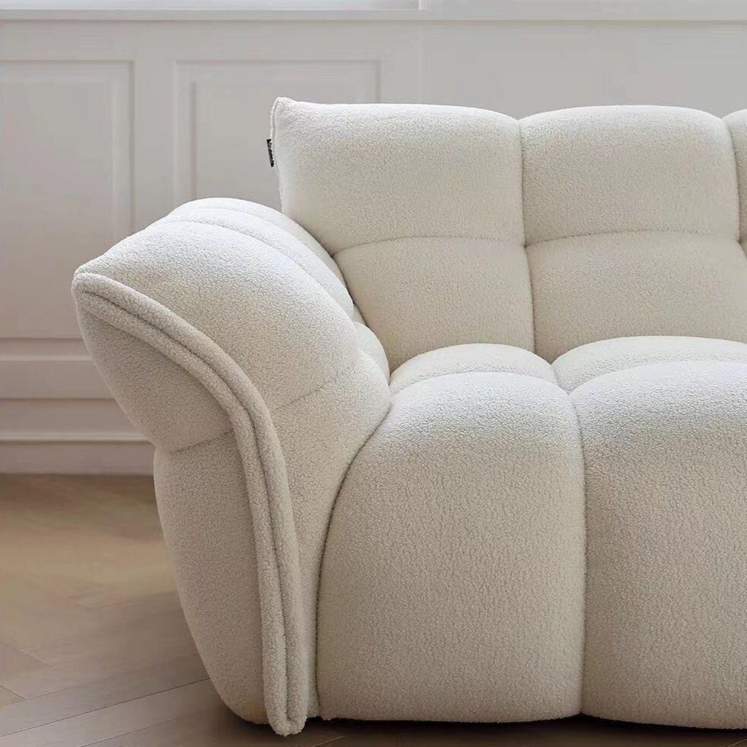 AAF Furniture Cloud Straight Sofa Set Off-White Plus 1-4 Seats for Living Room