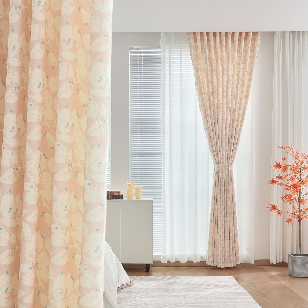 2 Panels 100% Blackout Curtains for Living Room Thermal Insulated Bedroom Darkening Drapes