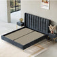 AAF Furniture Bed Frame Modern Velvet King Queen Size for bedroom Without Mattress