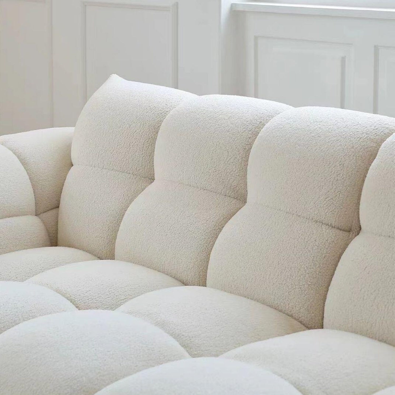 AAF Furniture Cloud Straight Sofa Set Off-White Plus 1-4 Seats for Living Room