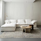 AAF Furniture Light Luxury Linen Cotton  Fabric Cloud Shaped Sofa set for Livingroom