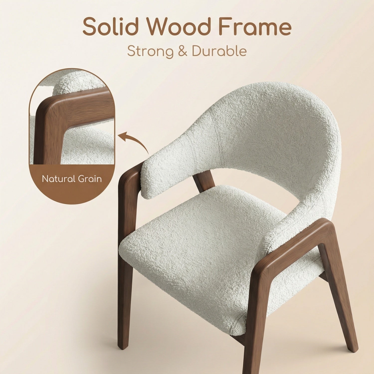 AAF Sherpa Chair Cream Golden Combo UAE