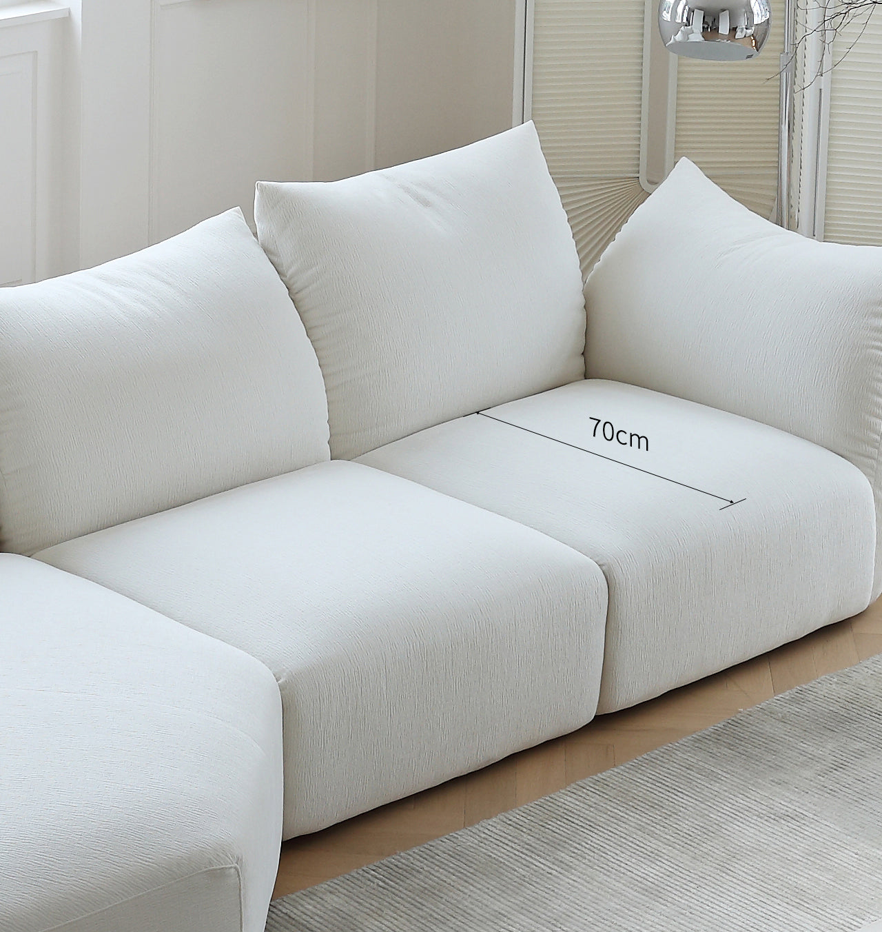 AAF Furniture Fleece Fabric Overstuffed Multifunction Flower Shape Sofa  for Livingroom Office